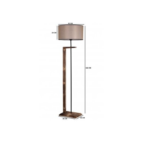 Opviq Podna lampa Menekse, 163 cm, 24 cm, E27, Smeđa Slike