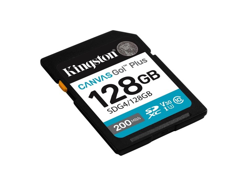 Kingston canvas go! plus sd 128gb class10 uhs-i u3, v30, 4k uhd (sdg4/128gb) spominska kartica Cene