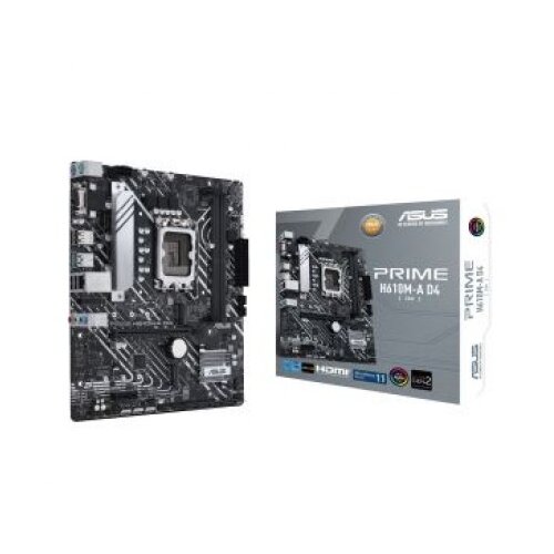 Asus MB PRIME H610M-A D4-CSMIntel H610;LGA 1700;2xDDR4VGA,HDMI,DP;micro ATX Slike