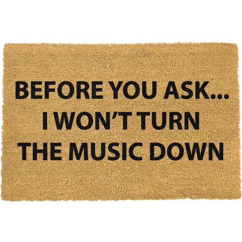Artsy Doormats otirač od prirodnog kokosovog vlakna Loud Music, 40 x 60 cm Cijene