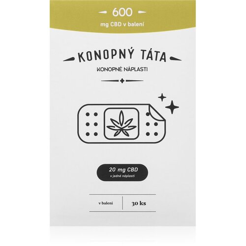 Konopn&amp;yacute; t&amp;aacute;ta Patches 600 mg CBD flaster s učinkom zagrijavanja s CBD-om 30 kom Slike