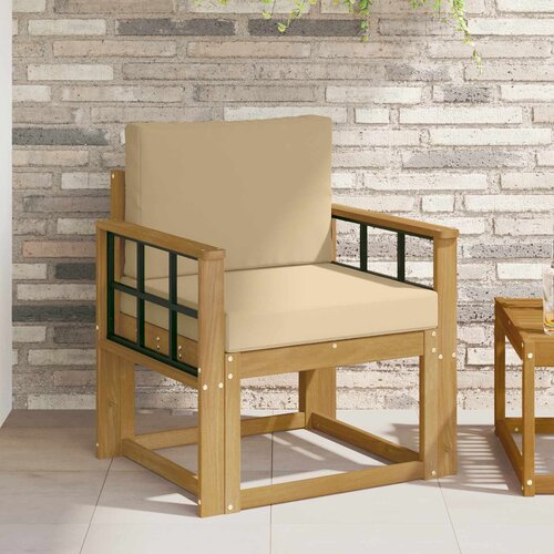  2 Komad Set vanjskih sofa Poliester Bijela i Bež Cene