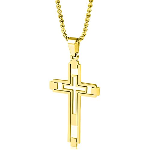 IZMAEL Ogrlica EM-34150 Cross - Zlatna Cene