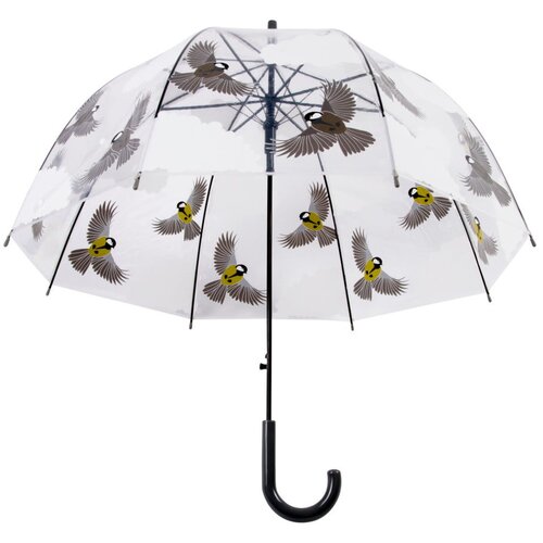 Esschert Design Prozirni ki&amp;scaron;obran s printom ptica, ⌀ 80,8 cm Slike