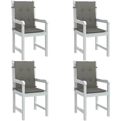  Jastuci za stolice 4 kom pro&scaron;arano tamnosiva 100x50x4cm tkanina Cijene
