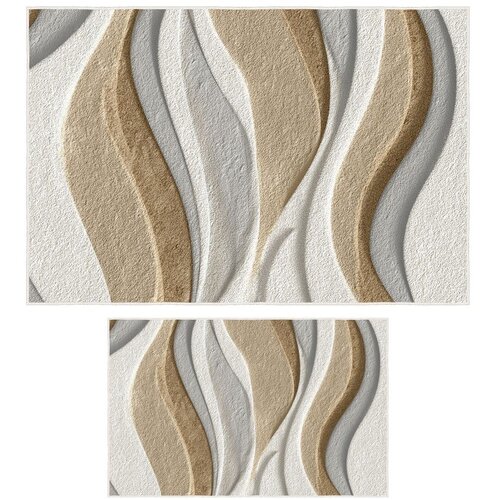 Foutastic Bež kupaonske prostirke u setu 2 kom 60x100 cm &amp;ndash; Slike