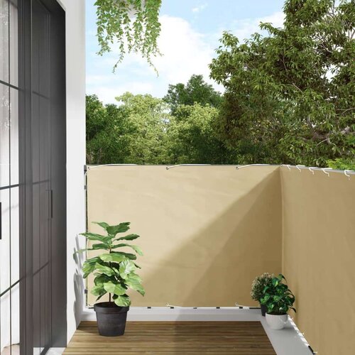 Balkonski zaslon za privatnost krem 700 x 120 cm PVC Cijene