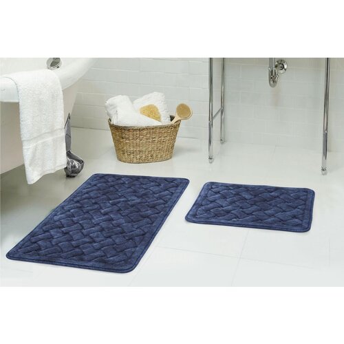 Lessentiel Maison set podloga za kupatilo cottonkt 000198, tamnoplavi Slike