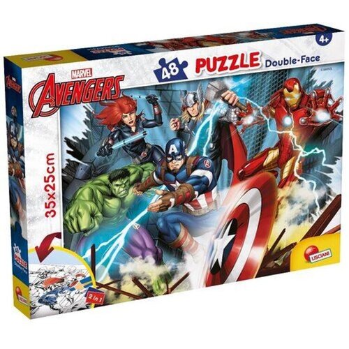 Lisciani Slagalica 48pcs Avengers 2u1 složi i oboji Cene