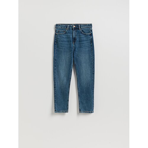 Reserved Mom fit slim traperice - mornarsko plava Cijene
