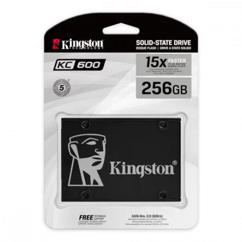 Kingston KC600 256GB SSD 2.5OLC 7mm Sata 6 GB/S