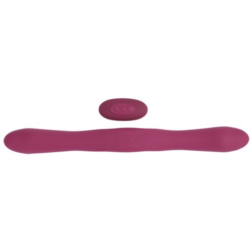 Doc Johnson Tryst Duet Double Ended Vibrator with Wireless Remote Berry Slike
