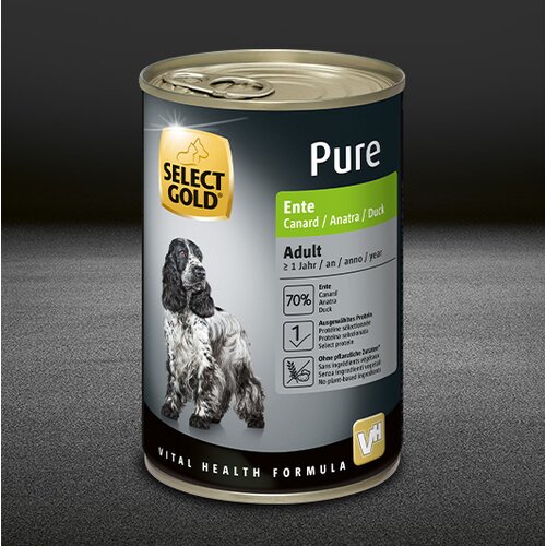 Select Gold dog pure konzerva adult - patka 6x400g Cene