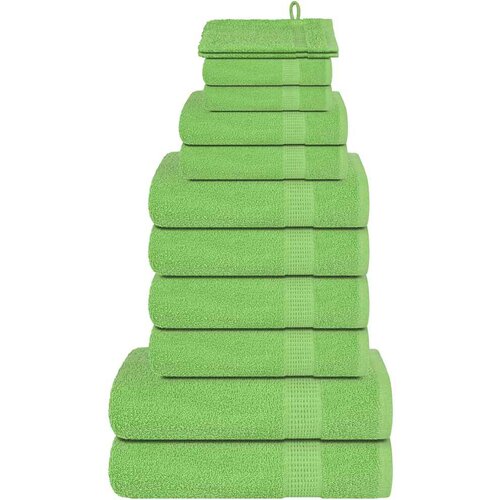 vidaXL Komplet brisač 12-delni zelena 360 gsm 100% bombaž, (21822864) Cene