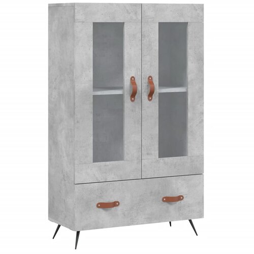Maison Chic Visoka omara - Komoda - Predalnik betonsko siva 69,5x31x115 cm inženirski les, (21719846) Cene