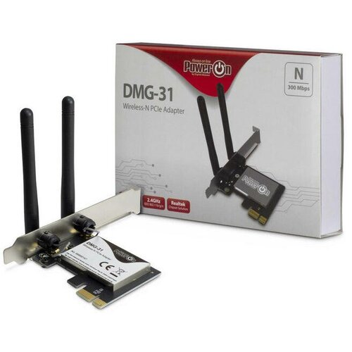 Inter-tech Dmg-31 300mbps wlan pci express mrežna kartica Cene