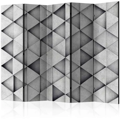  Paravan u 5 dijelova - Grey Triangles II [Room Dividers] 225x172