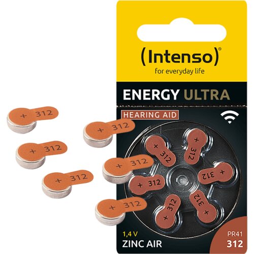 Intenso (INTENSO) Baterija za slu&amp;scaron;ni aparat A312/PR41 1.45V pakovanje od 6 komada Slike
