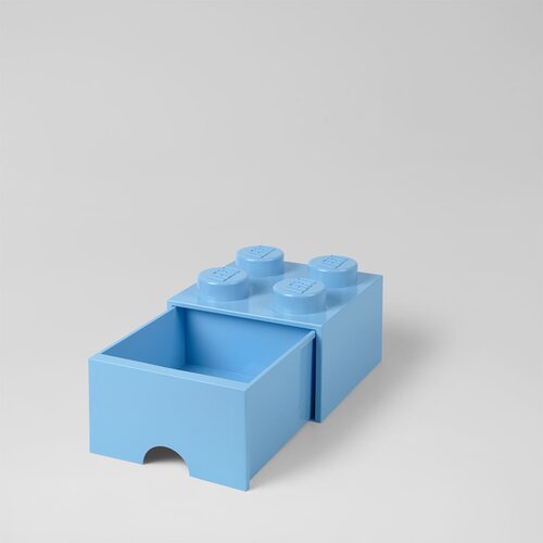 Lego Svetlomodra kvadratna škatla za shranjevanje LEGO® Cene