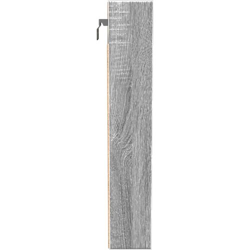  Vitrina boja sivog hrasta sonome 100x8,5x50 cm drvena Slike