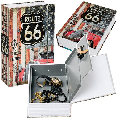  Sejf v obliki knjige Route 66 Slike