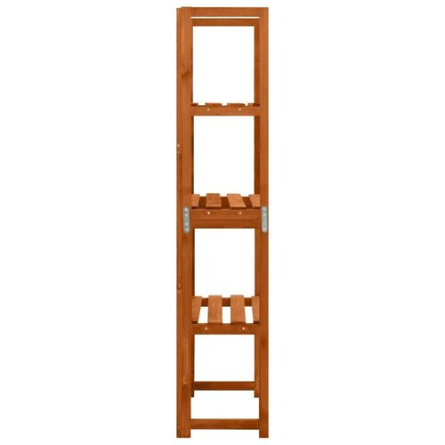 VidaXL re&amp;scaron;etka s policama 55 x 30 x 140 cm od masivne jelovine Slike