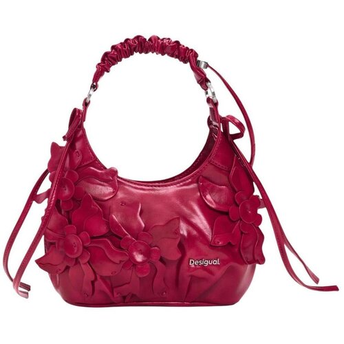 Desigual ženska prošivena torbica s volanima 15x10x20 cm fuksija Cene