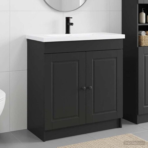  Set namje&scaron;taja za kupaonicu Crna 78,5 x 37,5 x 81 cm Cijene