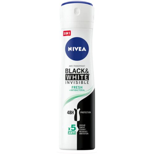 Nivea ženski dezodorans black & white invisible fresh 150 ml Cene