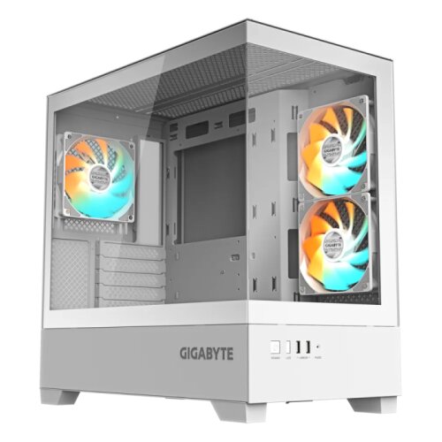 Gigabyte C201 PANORAMIC ICE ATX RGB osvetljeno ohi&scaron;je, belo Cene
