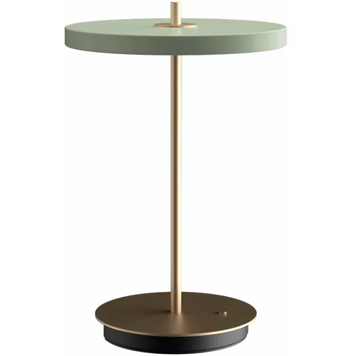 UMAGE Svijetlo zelena LED stolna lampa s mogućnosti zatamnjivanja s metalnim sjenilom (visina 31 cm) Asteria Move –