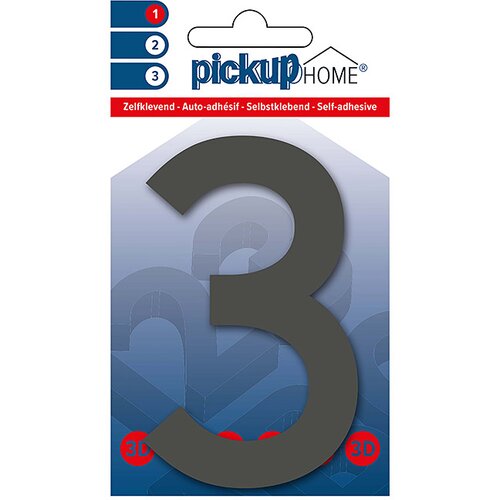 Rio Številka Pickup 3D Home Rio (Motiv: 3, višina: 10 cm, sive barve) Cene