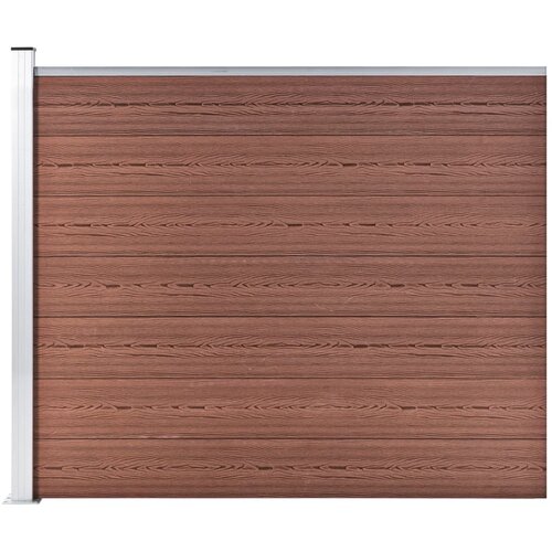 PANEL za ogradu WPC 175 x 146 cm smeđi Cijene