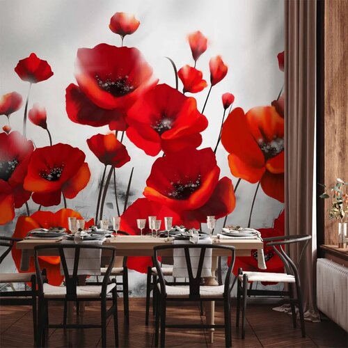  Foto tapeta - Poppies in the Moonlight 500x350 Cene