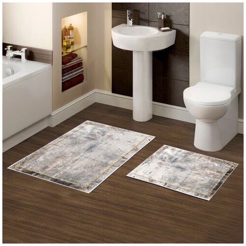 Lessentiel Maison Sive/rjave kopalni&amp;scaron;ke preproge v kompletu 2 ks 60x100 cm &amp;ndash; Slike
