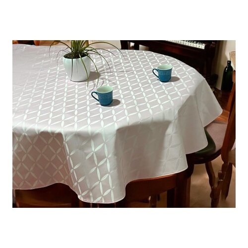 Stolnjak Ovalnog oblika 160x220cm Roze boja-lotos ( VLK0001360-rozelotosovalni ) Slike
