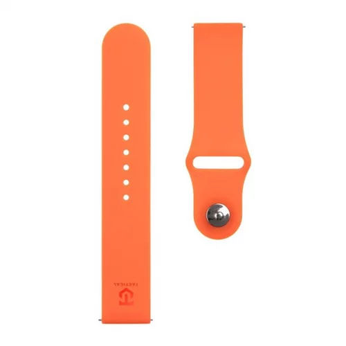  Silikonski pašček za uro 22 mm - oranžen