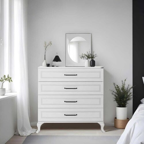 Hanah home Komoda Sfn-1004-Dd-1, 90x89x45 cm, Bela Cene