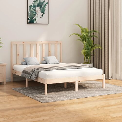 The Living Store Posteljni okvir iz trdnega lesa 160x200 cm - Posteljni Okvir, (21530242) Slike