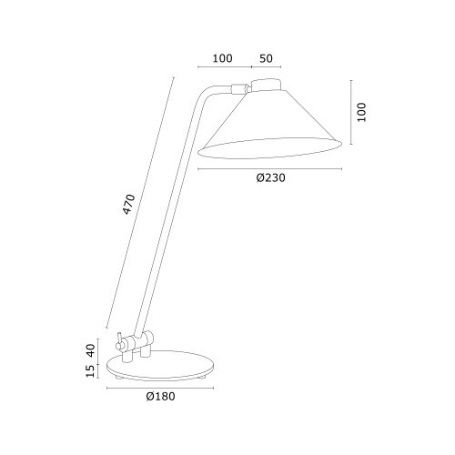  Argon 4996 - Stona lampa GABIAN 1xE27/15W/230V bela Slike