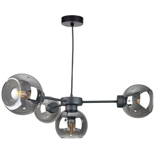 Luster na sajli KALIOPE 4xE27/60W/230V crni/zadimljeno-crni Cene