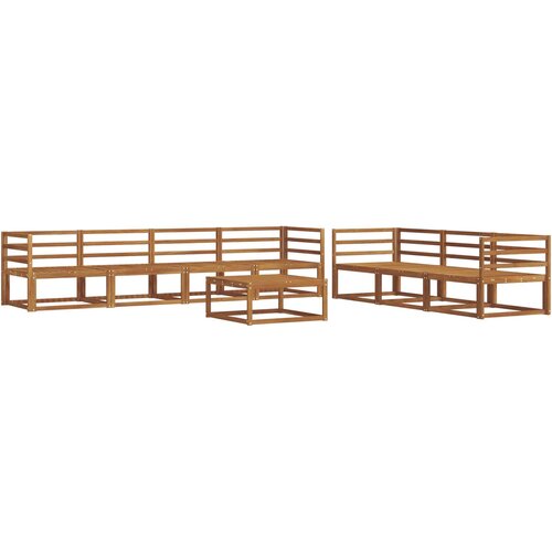  Set vanjskih sofa 8 pcs Prirodna Čvrsto drvo akacije Slike