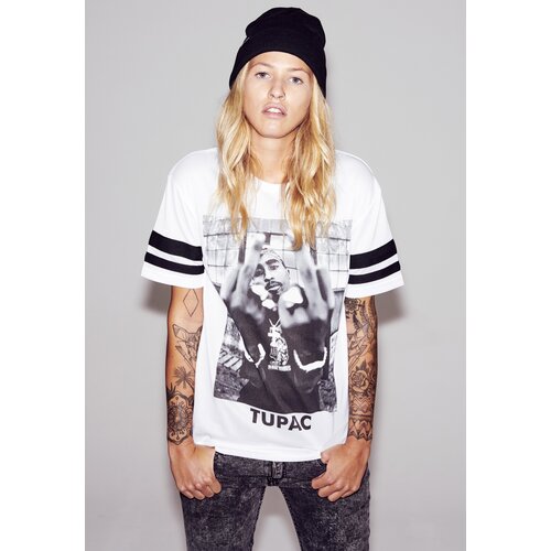MT Ladies Women&amp;#039;s T-shirt 2Pac Stripes white Slike