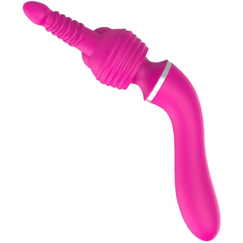 Lonelyi Lonely - Masažni aparat z izmenljivo glavo in vibrator za točko G (roza), ki ga je mogoče polniti 2v1 Slike