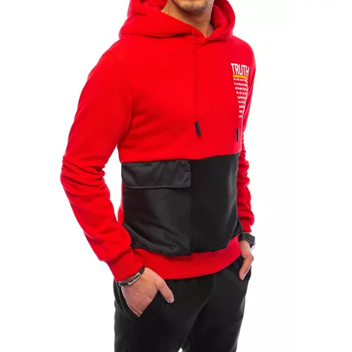 DStreet Red men's hoodie BX5235