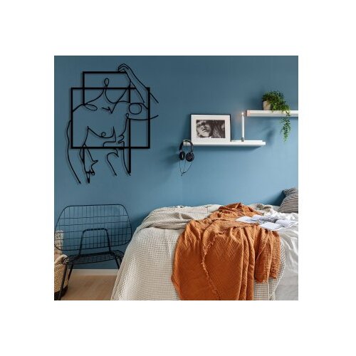 Wallity zidna dekoracija Fit Man, 39x51cm, Crna Cene