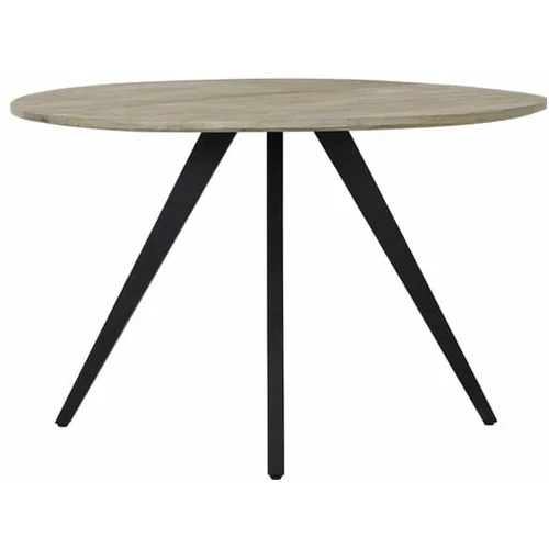 Light & Living Okrogla jedilna miza v naravni barvi ø 120 cm Magnifera –