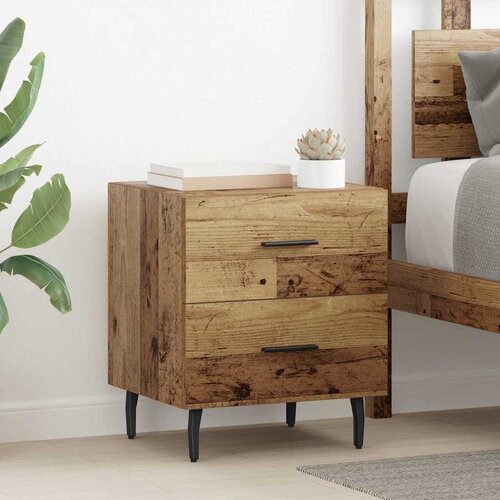 VidaXL Noćni ormar Staro drvo 40 x 35 x 47.5 cm Konstruirano drvo Slike