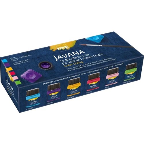 Kreul Javana Set boja za tekstil Living Colours 6 x 20 ml