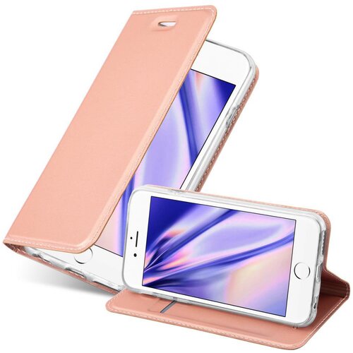 Cadorabo Ohišje, združljivo z Apple iPhone 6 / 6S v klasična rožnata zlata - Zaščitni ovitek z magnetnim zapiranjem, stoječo funkcijo in režo za kartice, (20552423) Cene